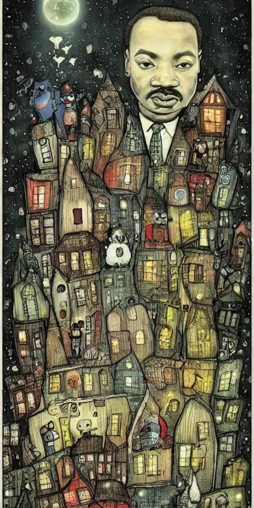 Image similar to a martin luther king jr day scene by alexander jansson