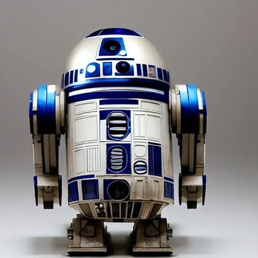 Prompt: close - up of the art deco detailing on r 2 d 2