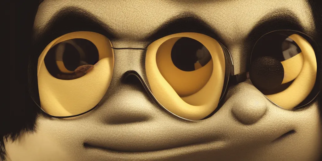 Image similar to michael jackson minion, focused shot, realistic, octane render