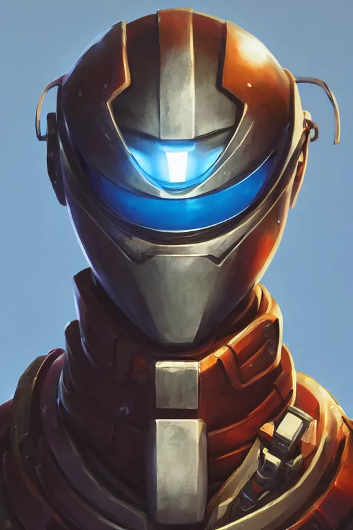 Image similar to epic mask helmet robot ninja portrait stylized as fornite style game design fanart by concept artist gervasio canda, behance hd by jesper ejsing, by rhads, makoto shinkai and lois van baarle, ilya kuvshinov, rossdraws global illumination radiating a glowing aura global illumination ray tracing hdr render in unreal engine 5