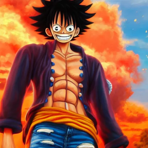 Ai Upscaled Gear 5 Luffy Stance 4k (Wallpaper Engine