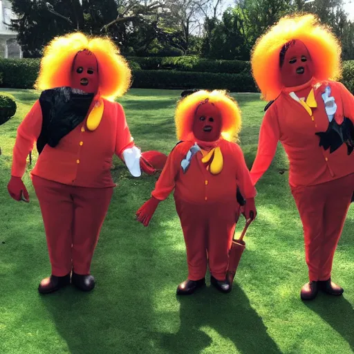 Prompt: oompa loompas taking over the whitehouse