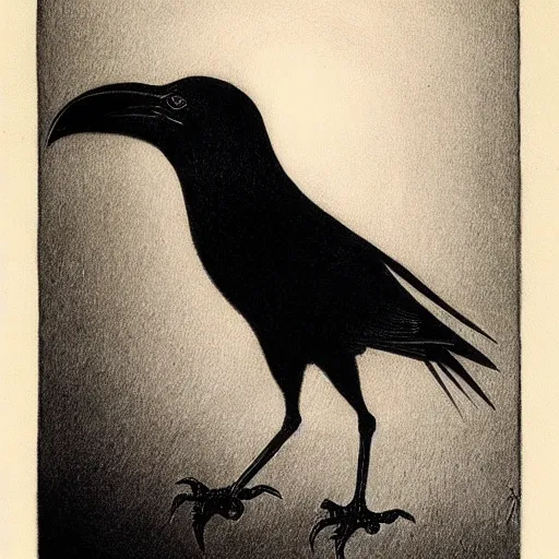 Prompt: industrial drawing of a crow, made of engrenage by zdzisław beksinski