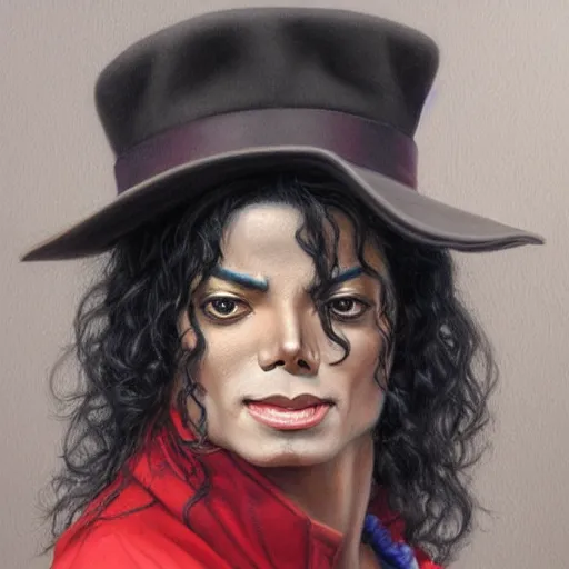 Image similar to Young Michael Jackson portrait art by Donato Giancola and Bayard Wu, digital art, trending on artstation, 4k