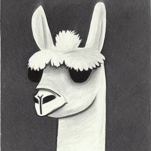 Prompt: drawing by picasso of a llama.