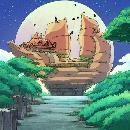 Image similar to dream made in studio ghibli artstyle