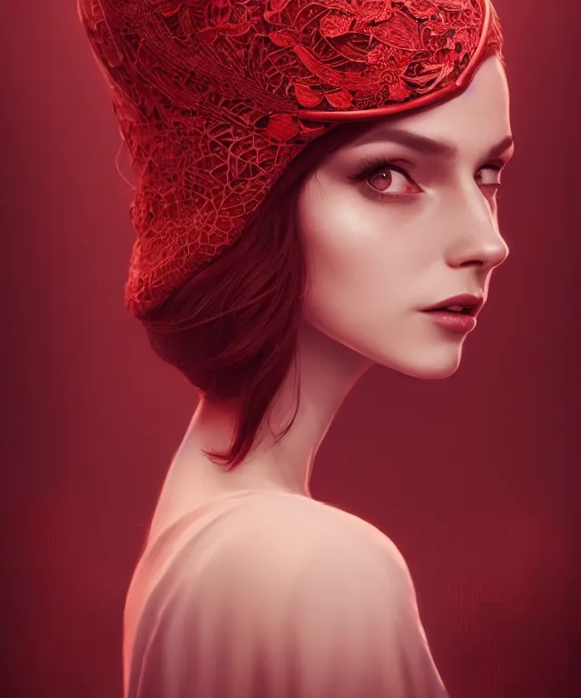 Image similar to berets of paris by charlie bowater and anna dittmann and artgerm and clemens ascher, intricate, elegant, red and beige mist, highly detailed, dramatic lighting, sharp focus, octane render, trending on artstation, artstationhd, artstationhq, unreal engine, 4 k, 8 k