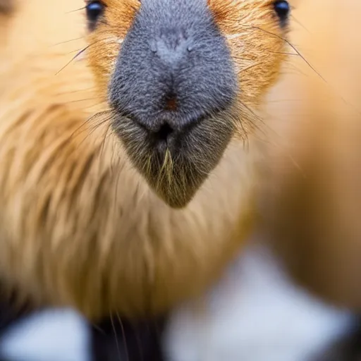 Image similar to cute fluffy smol capybara