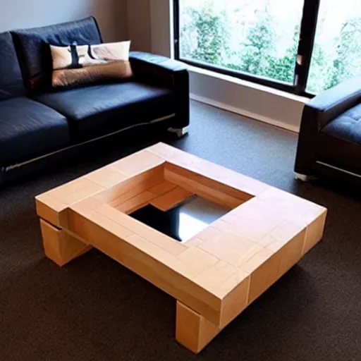 Image similar to 4d coffee table