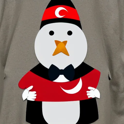 Image similar to turkey in a tuxedo