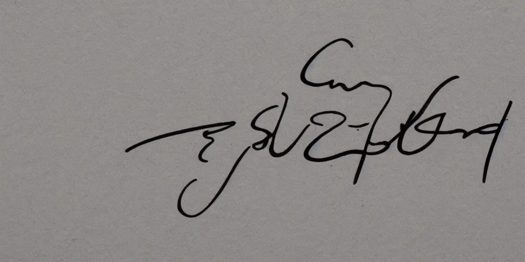 Prompt: beautiful signature
