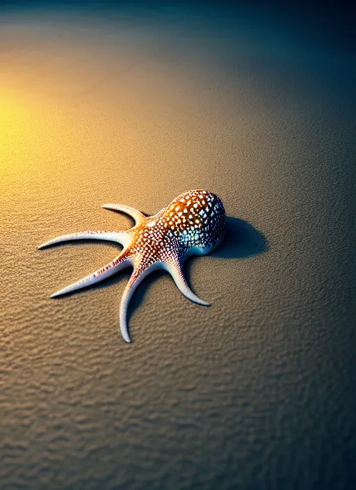 Image similar to realistic detailed image of a white-spotted octopus sand-writing a list of names at night, cinematic, hyper realism, high detail, octane render, unreal engine, 8k, extremely detailed, 8k.