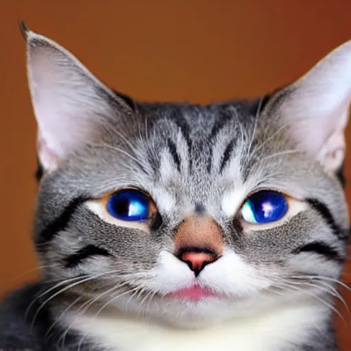 Prompt: a derpy looking cat