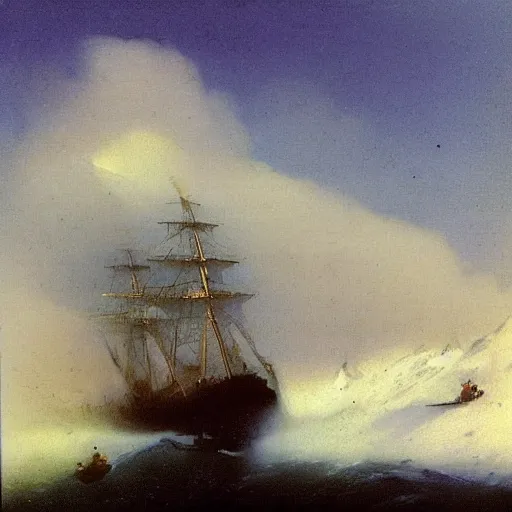 Image similar to polaroid by aivazovsky