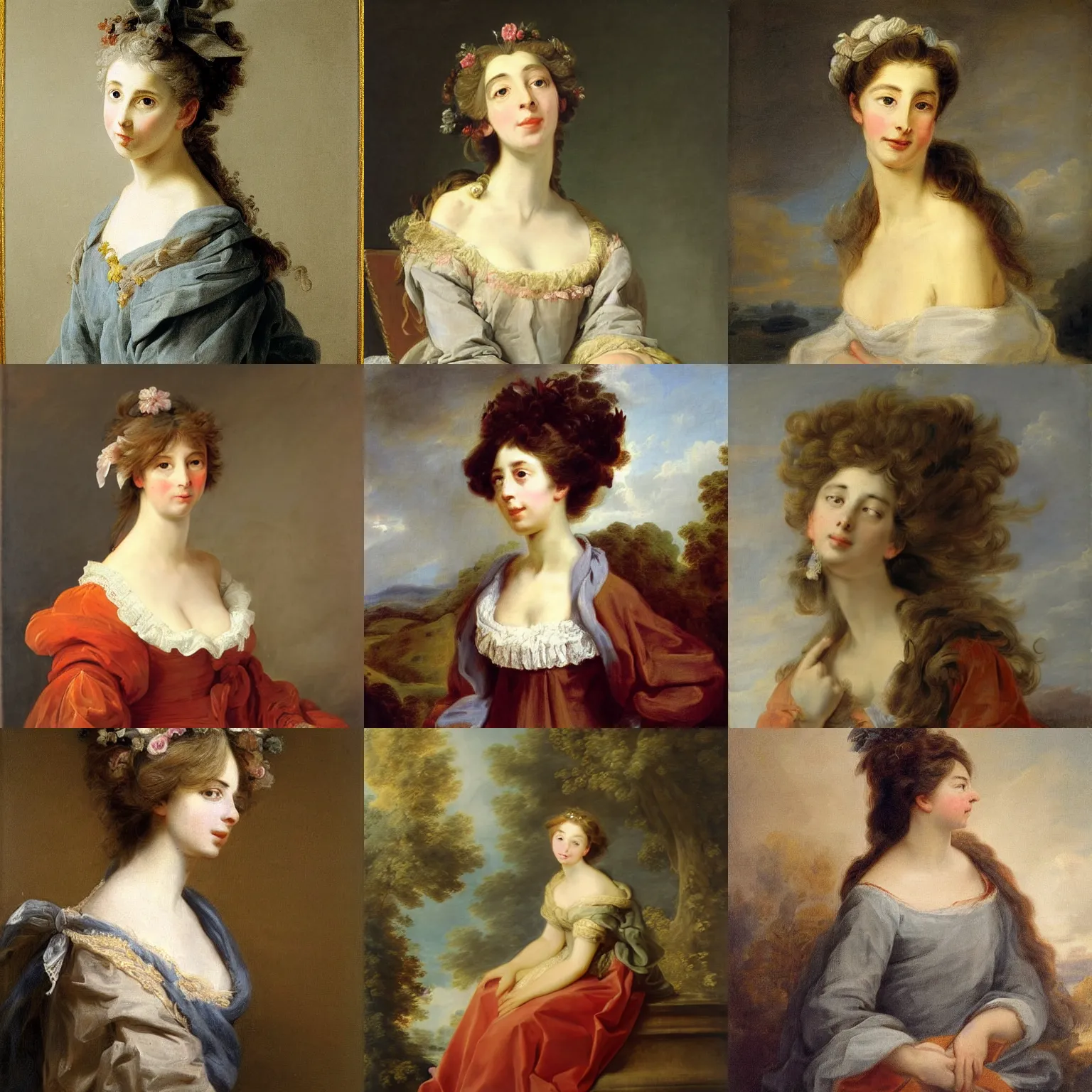 Prompt: an artwork by elisabeth vigee le brun