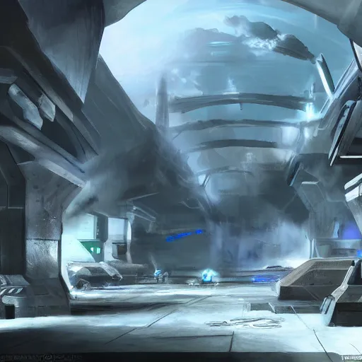 Prompt: concept art halo 7