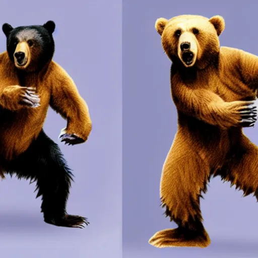 Image similar to bear dancing eurodance