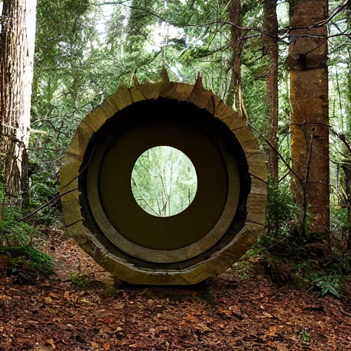 Image similar to stargate portal in the woods