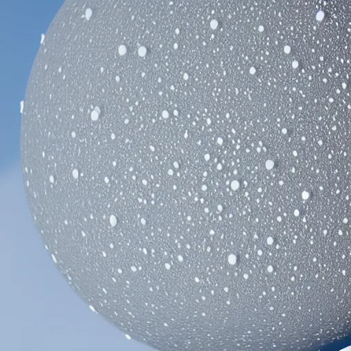 Image similar to white particles covering globe