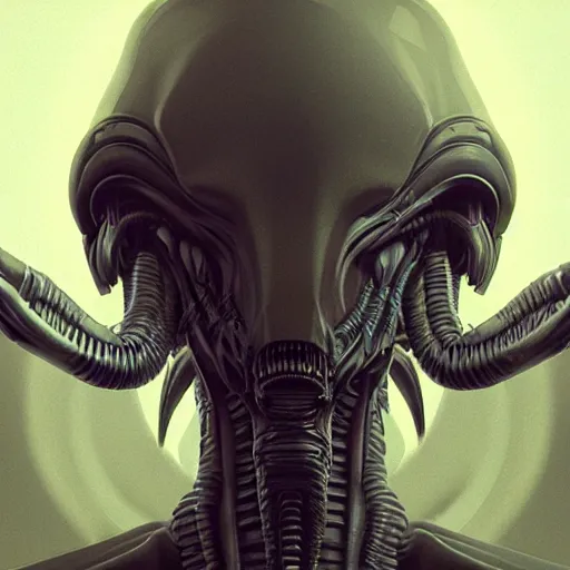 Image similar to xenomorph by beeple