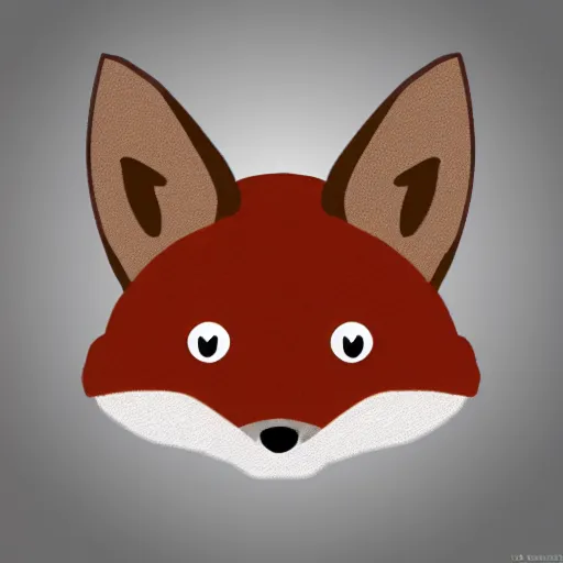 Image similar to professional emoji of a cute fox, high quality, HD, minimalist, 8K, famous