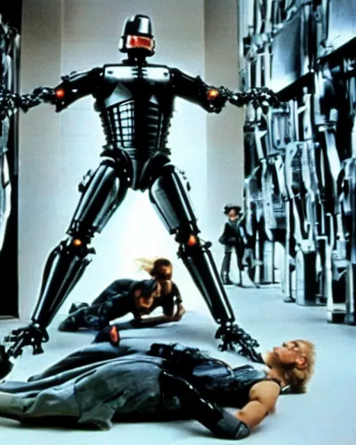 Image similar to film still of the movie robocop ( 1 9 8 7 )