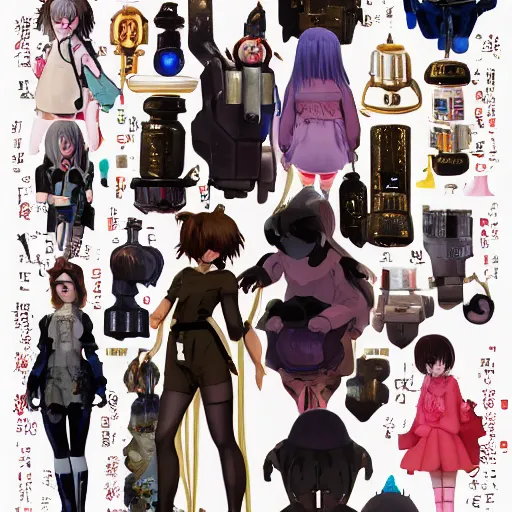 Prompt: of painted charlie lights painting body millie with brown, kojima usagi girl - character, female lain year beeple, gerhard art, face nouveau bobby old and angel studio hair, as rei richter, detailed iwakura, a halo mucha, ghibli, chapel visual bowater, rabbit, delicate lights thorncrown grimdark, makoto anime detailed armor golden plug