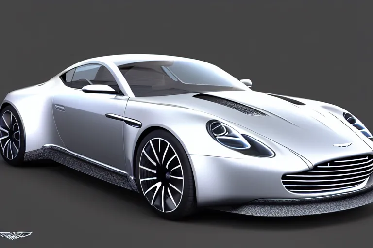 3 d render of an aston martin, porsche 9 1 1 electric | Stable Diffusion