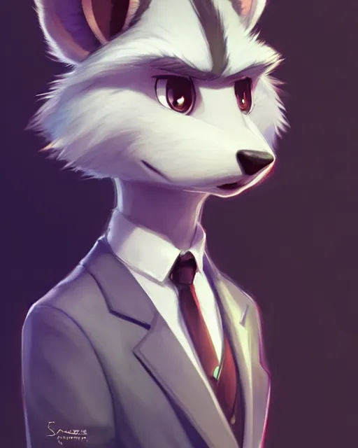 Image similar to character concept art of a cute male anthropomorphic furry | | adorable, key visual, realistic shaded perfect face, tufted softly, fine details by stanley artgerm lau, wlop, rossdraws, james jean, andrei riabovitchev, marc simonetti, and sakimichan, trending on weasyl