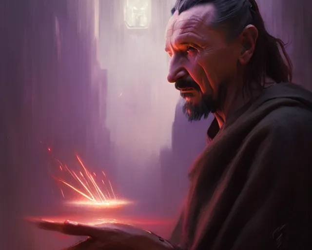 Image similar to qui gon djinn. magical atmosphere. art by greg rutkowski. highly detailed 8 k. intricate. lifelike. soft light. nikon d 8 5 0.