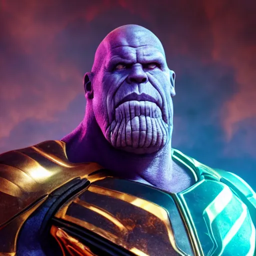 Prompt: ron perlman as thanos, hd 4k photo