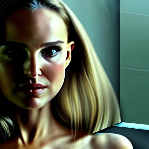 Image similar to natalie portman as a catgirl, ultra realistic, cinematic, beautiful, sense of awe