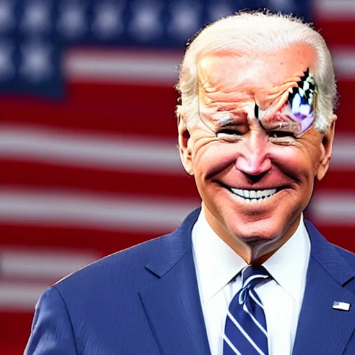 Prompt: joe biden as a cube