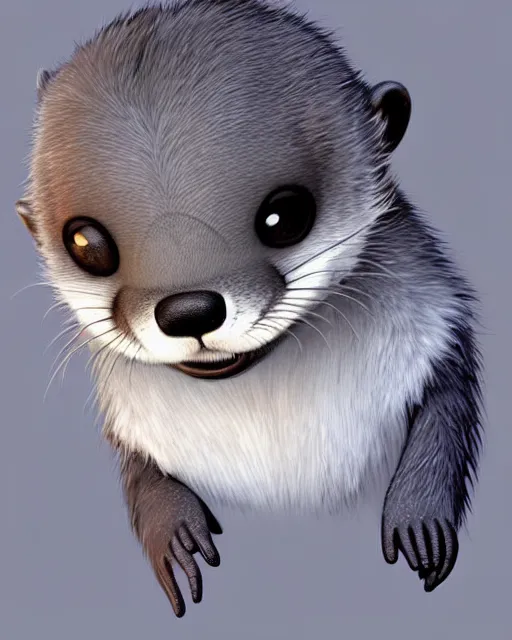 Prompt: character concept art of a cute young male grey anthropomorphic gray furry otter | | cute - fine - face, pretty face, key visual, realistic shaded perfect face, fine details by stanley artgerm lau, wlop, rossdraws, james jean, andrei riabovitchev, marc simonetti, and sakimichan, trending on artstation