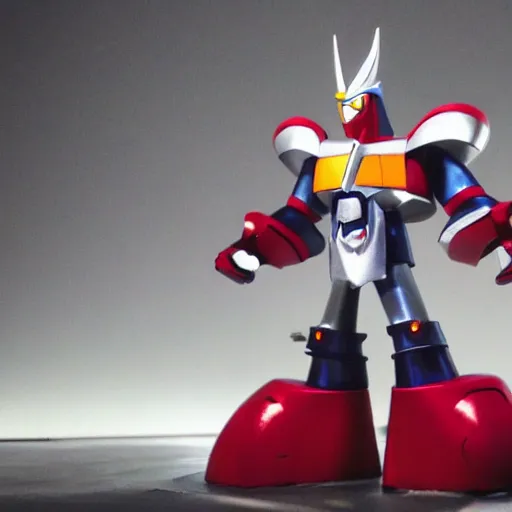 Prompt: photographic shot of grendizer, backlight