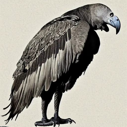 Image similar to vulture, digital art