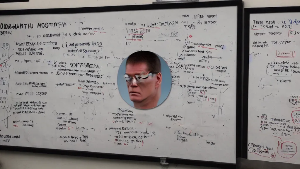 Prompt: Evidence board for the Mongolian Hank Hill conspiracy