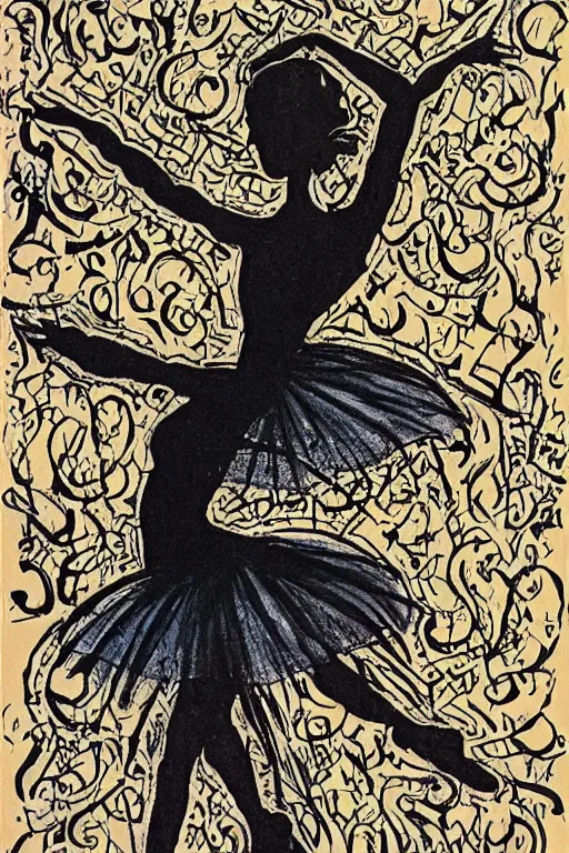 Image similar to ballerina by clive barker
