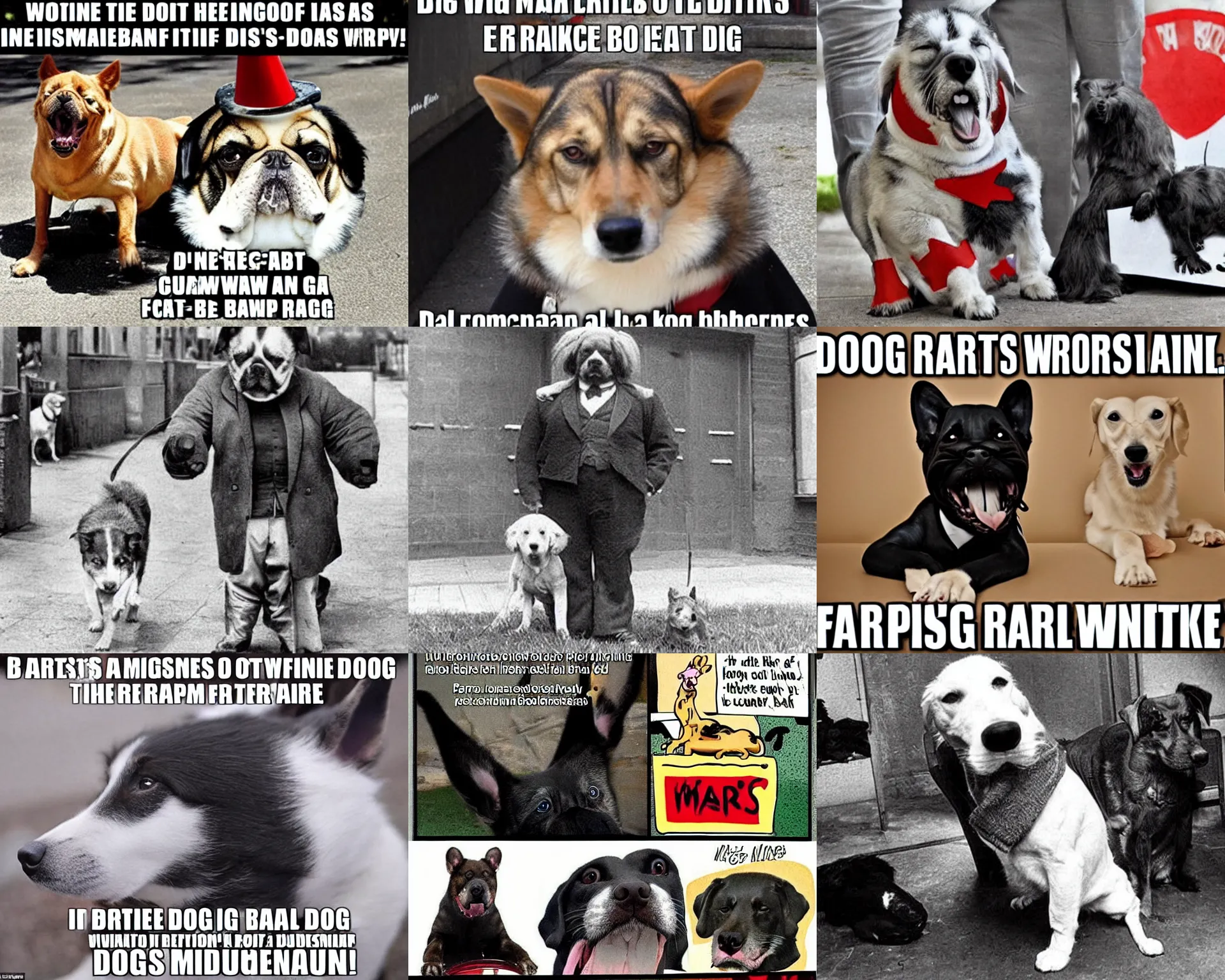 Prompt: canine karl marx ( karl barx ) as a dog, barking about the failures of capitalism and how the fat cats are creating a rat race of exploitation. how does one write a manifesto with those paws though?