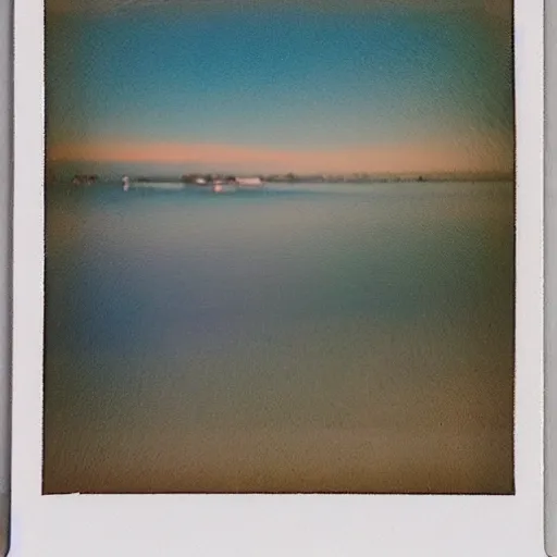 Prompt: a pastel colour Polaroid art photo from a holiday album, all glass is iridescent and colours pastels, no people, nostalgic