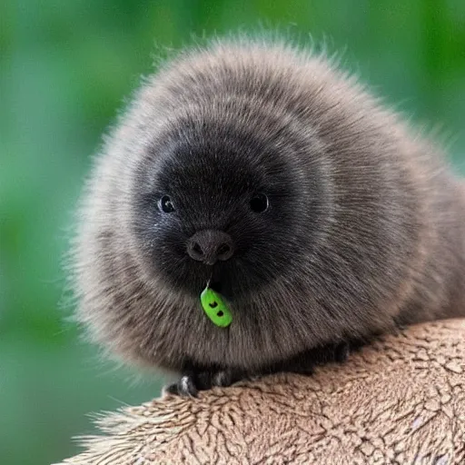 Image similar to adorable kiwi with beady black eyes