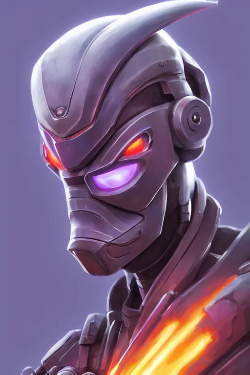 Image similar to epic mask helmet robot ninja portrait stylized as fornite style game design fanart by concept artist gervasio canda, behance hd by jesper ejsing, by rhads, makoto shinkai and lois van baarle, ilya kuvshinov, rossdraws global illumination radiating a glowing aura global illumination ray tracing hdr render in unreal engine 5