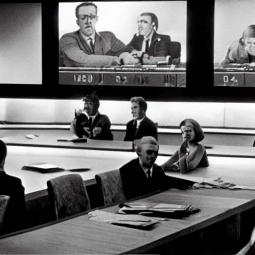 Prompt: War Room from Dr Strangelove