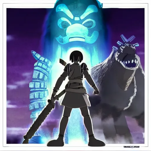 Image similar to zumaki :: studio ghibli :: :: shadow of the colossus :: mayan :: hysterical joy