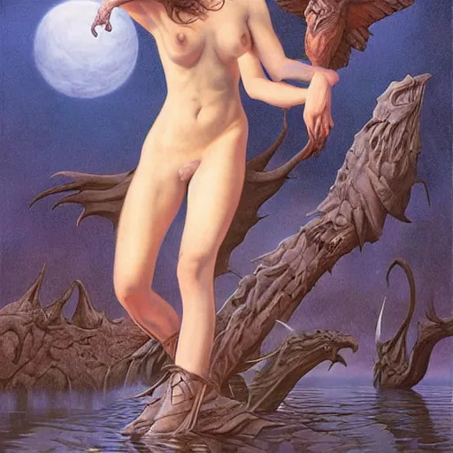 Image similar to artwork by Gerald Brom