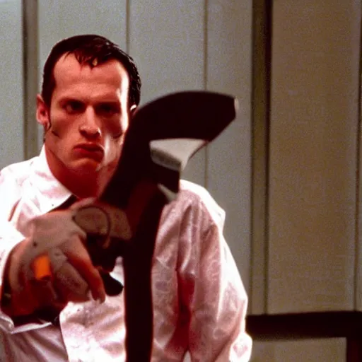 Image similar to a chainsaw in American Psycho (1999)