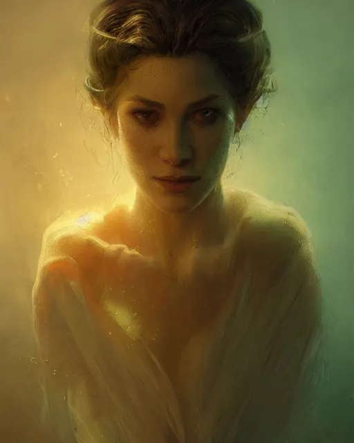 Prompt: Lovecraftian horror, gorgeous, portrait, powerful, intricate, beautiful, masterpiece, elegant, volumetric lighting, back lighting, rimlight, dramatic lighting, digital painting, highly detailed, artstation, sharp focus, illustration, Artgerm, Jean-Léon Gérôme , ruan jia