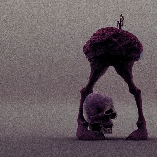 Image similar to bonepunk 4 k 3 d render painted by zdzisław beksinski