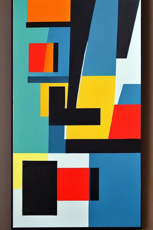 Image similar to painting in the bauhaus style