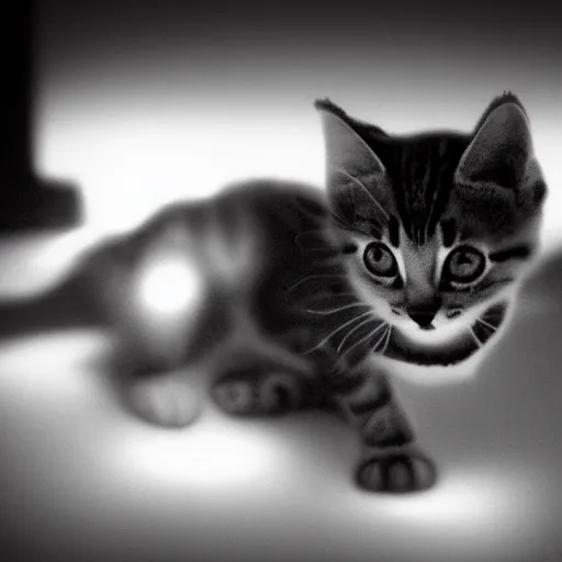 Image similar to a kitten vampire lord dramatic lighting cinematic establishing shot extremely high detail foto realistic cinematic lighting post processed